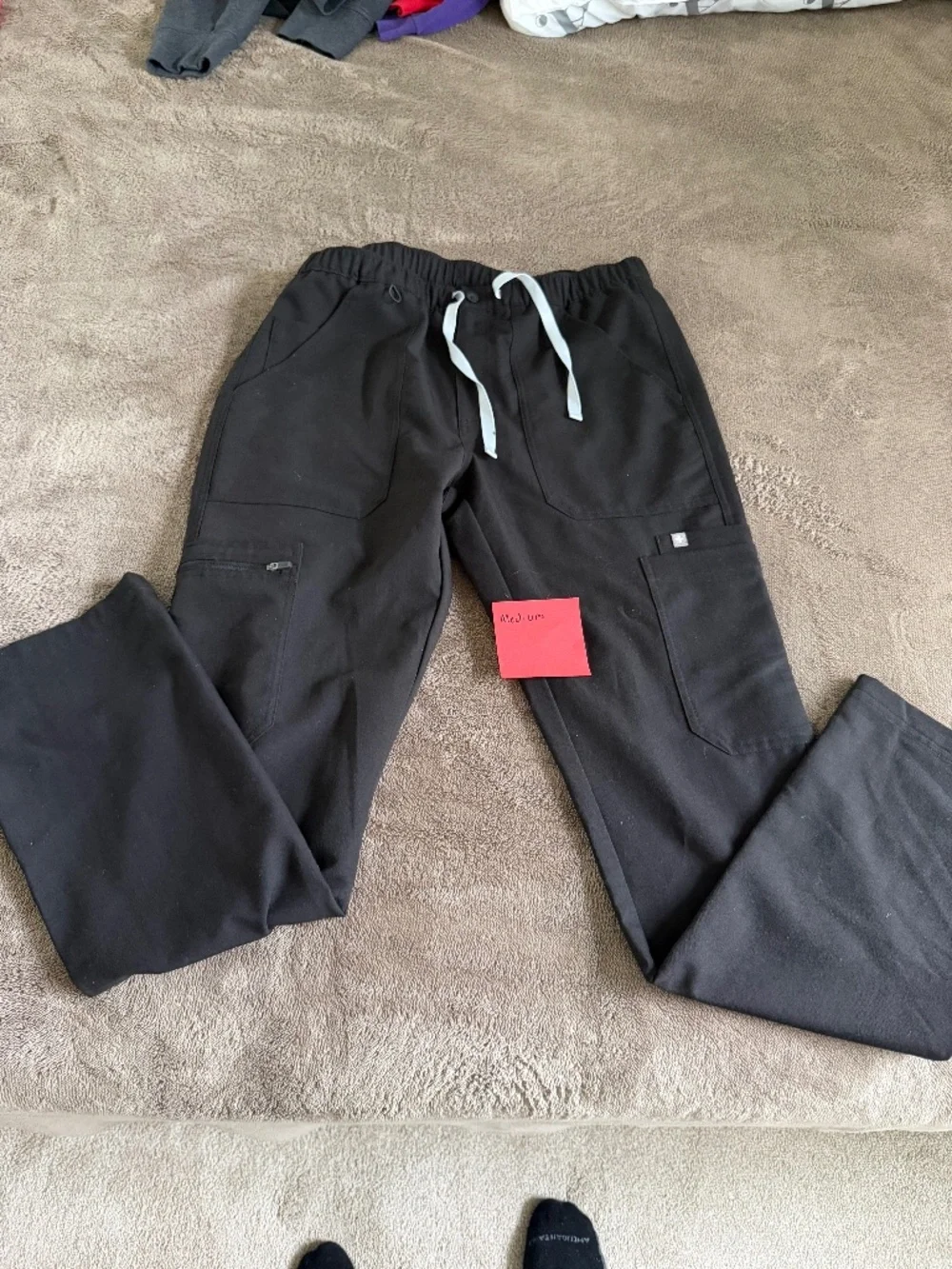 Mens Black Figs Pants